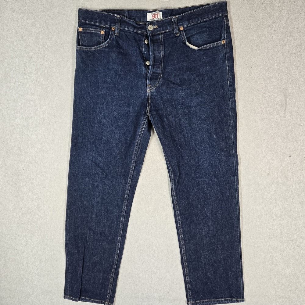 VINTAGE Levi's 501 Men Jeans 40X32 Blue Original Fit Straight Button 28" READ
